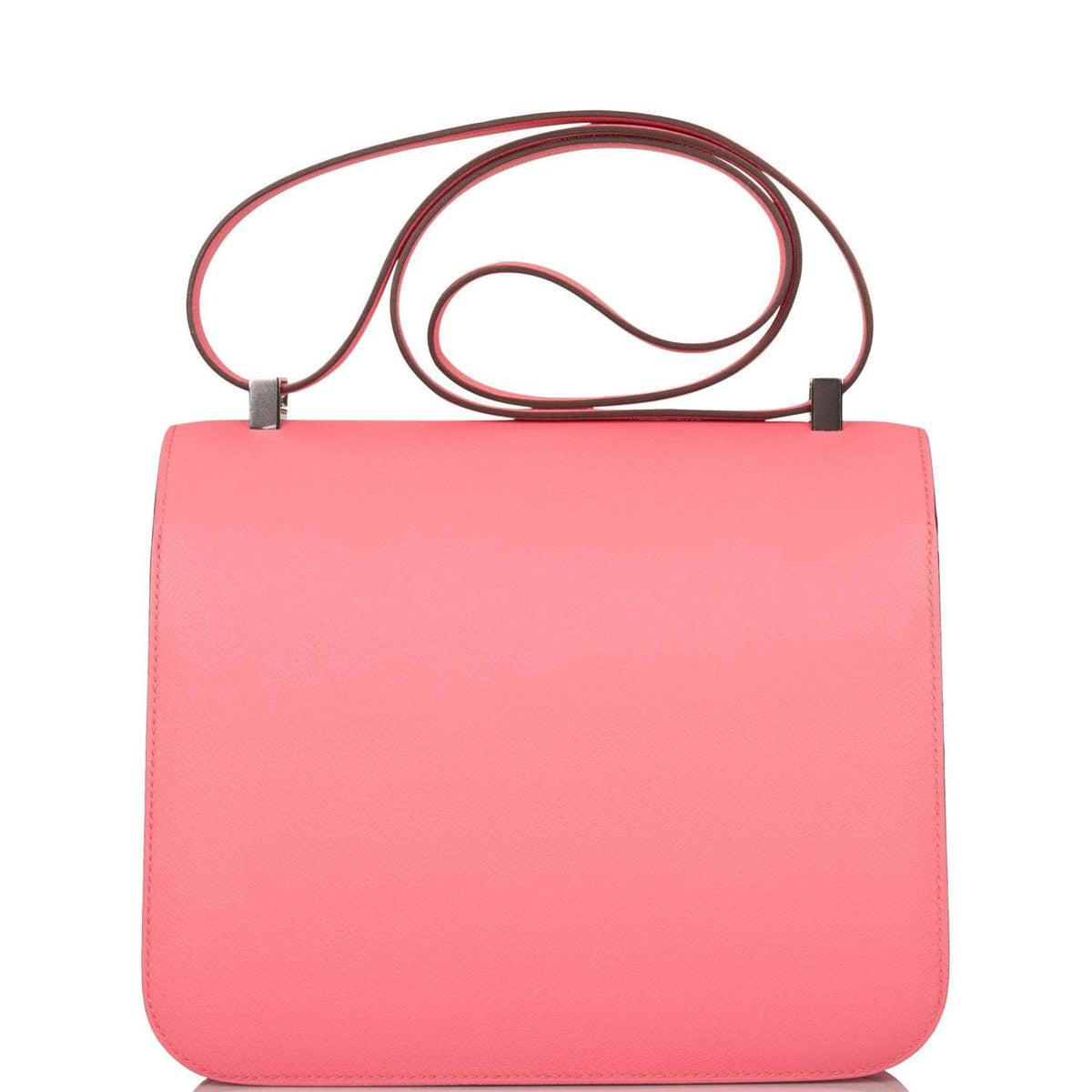 Hermes Rose D'Ete Verso Evercolor Constance 24cm Palladium Hardware - image 4