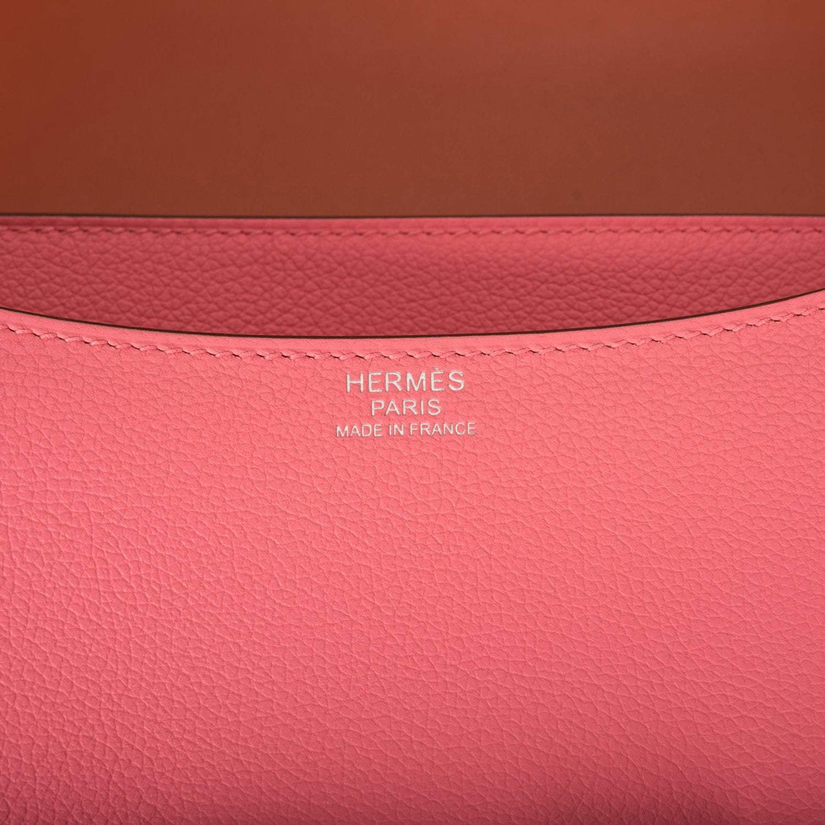 Hermes Rose D'Ete Verso Evercolor Constance 24cm Palladium Hardware - image 8