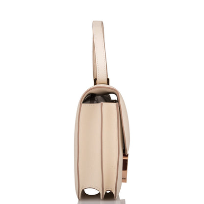 Hermès Craie Epsom Mini Constance 18cm Rose Gold Hardware - photo 3