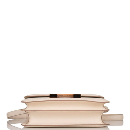 Hermès Craie Epsom Mini Constance 18cm Rose Gold Hardware - photo 7