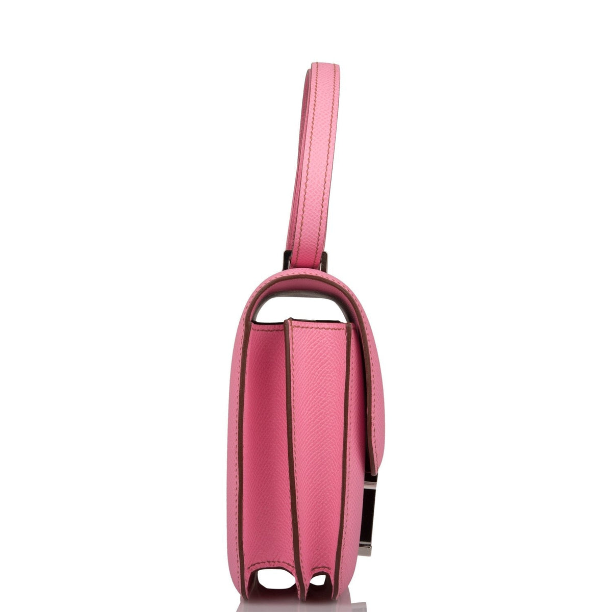 Hermès Mini Constance 18 Bubblegum 5P Epsom Palladium Hardware - photo 3