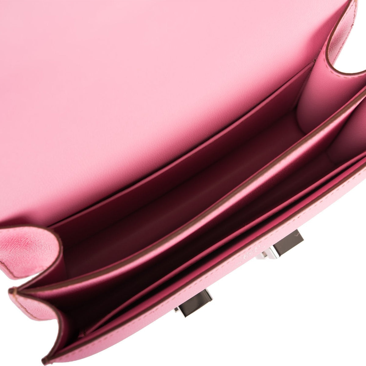 Hermès Mini Constance 18 Bubblegum 5P Epsom Palladium Hardware - photo 9