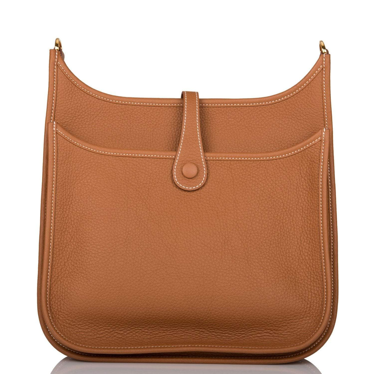 Hermès Gold Clemence Evelyne III PM Bag Gold Hardware - photo 4
