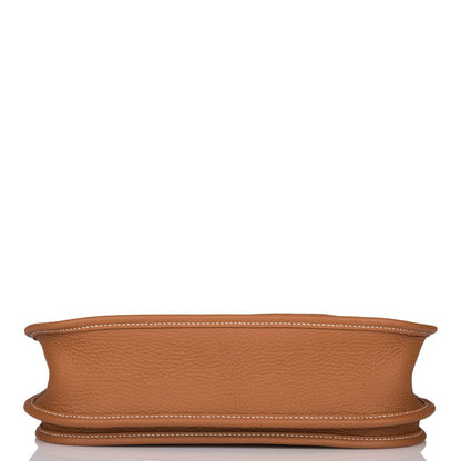 Hermès Gold Clemence Evelyne III PM Bag Gold Hardware - photo 6