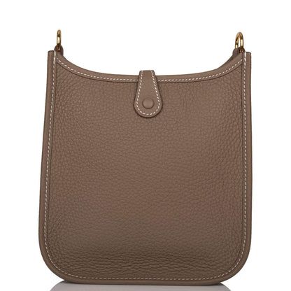 Hermès Evelyne TPM Etoupe Clemence Bag Gold Hardware - photo 4