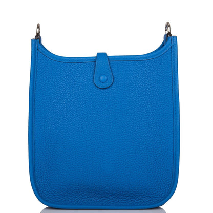 Hermès Bleu Zellige Clemence Evelyne TPM Bag Palladium Hardware - photo 4