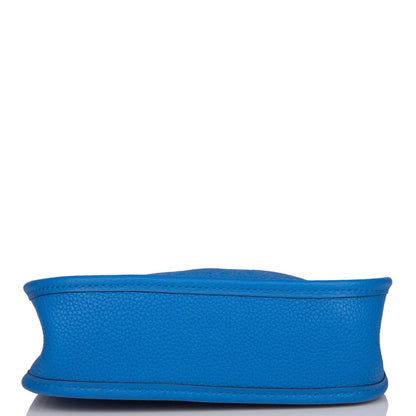 Hermès Bleu Zellige Clemence Evelyne TPM Bag Palladium Hardware - photo 6