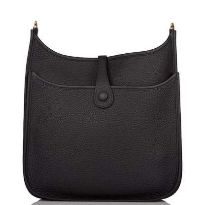 Hermès Evelyne III PM Black Clemence Gold Hardware - photo 4