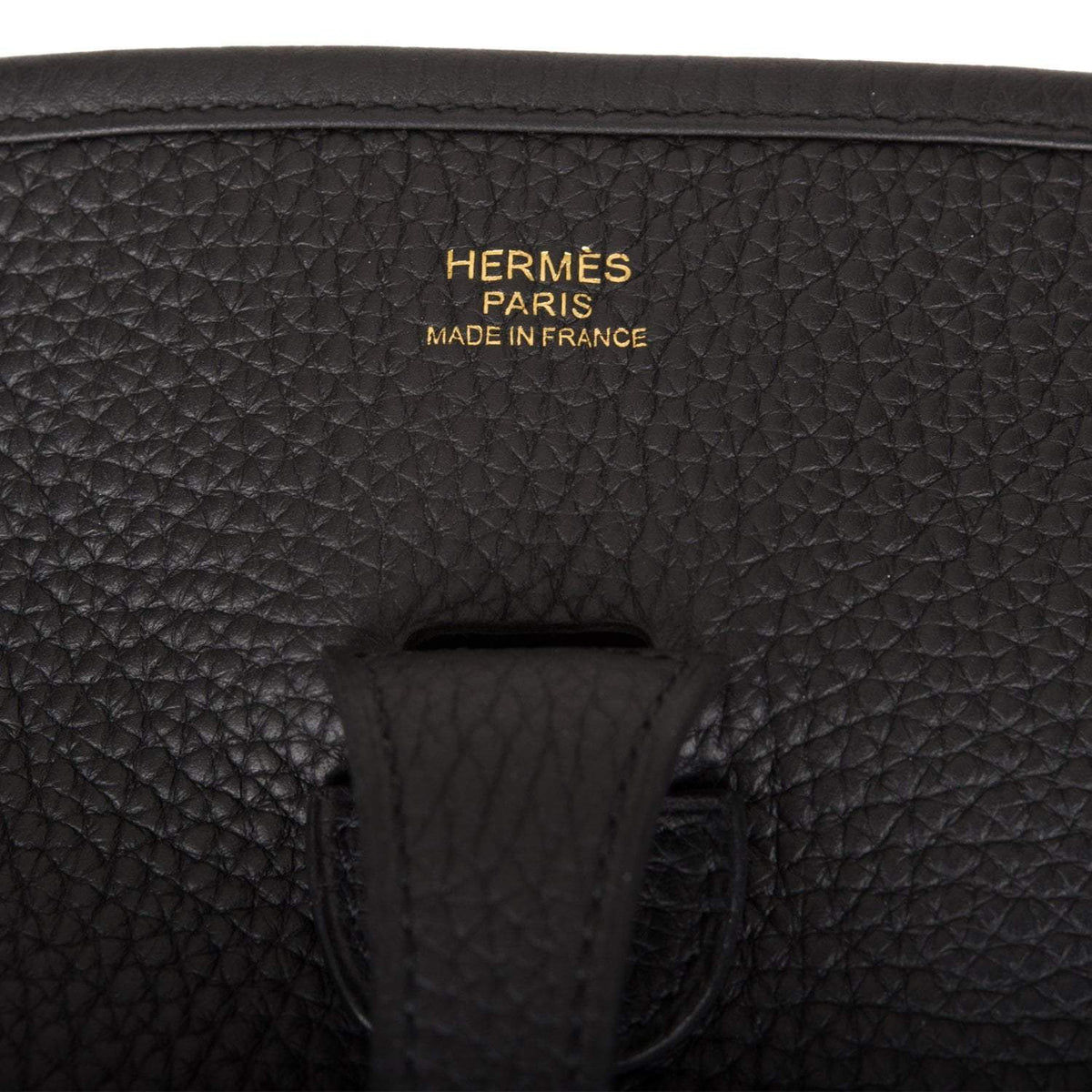 Hermès Evelyne III PM Black Clemence Gold Hardware - photo 7