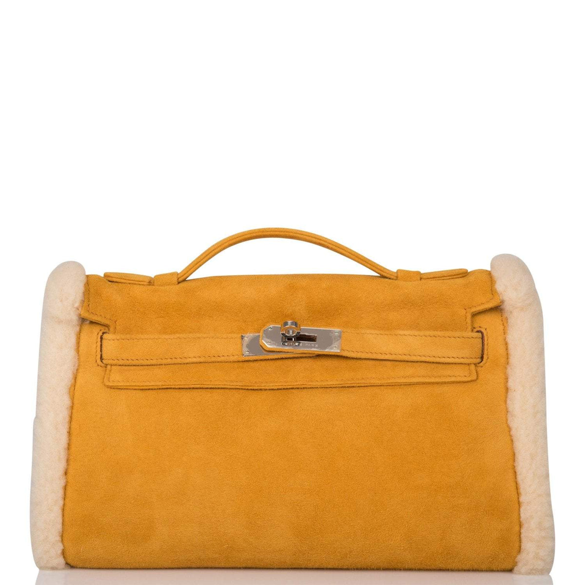 Hermes Sable Doblis and Shearling Teddy Kelly Muff Palladium Hardware - image 1