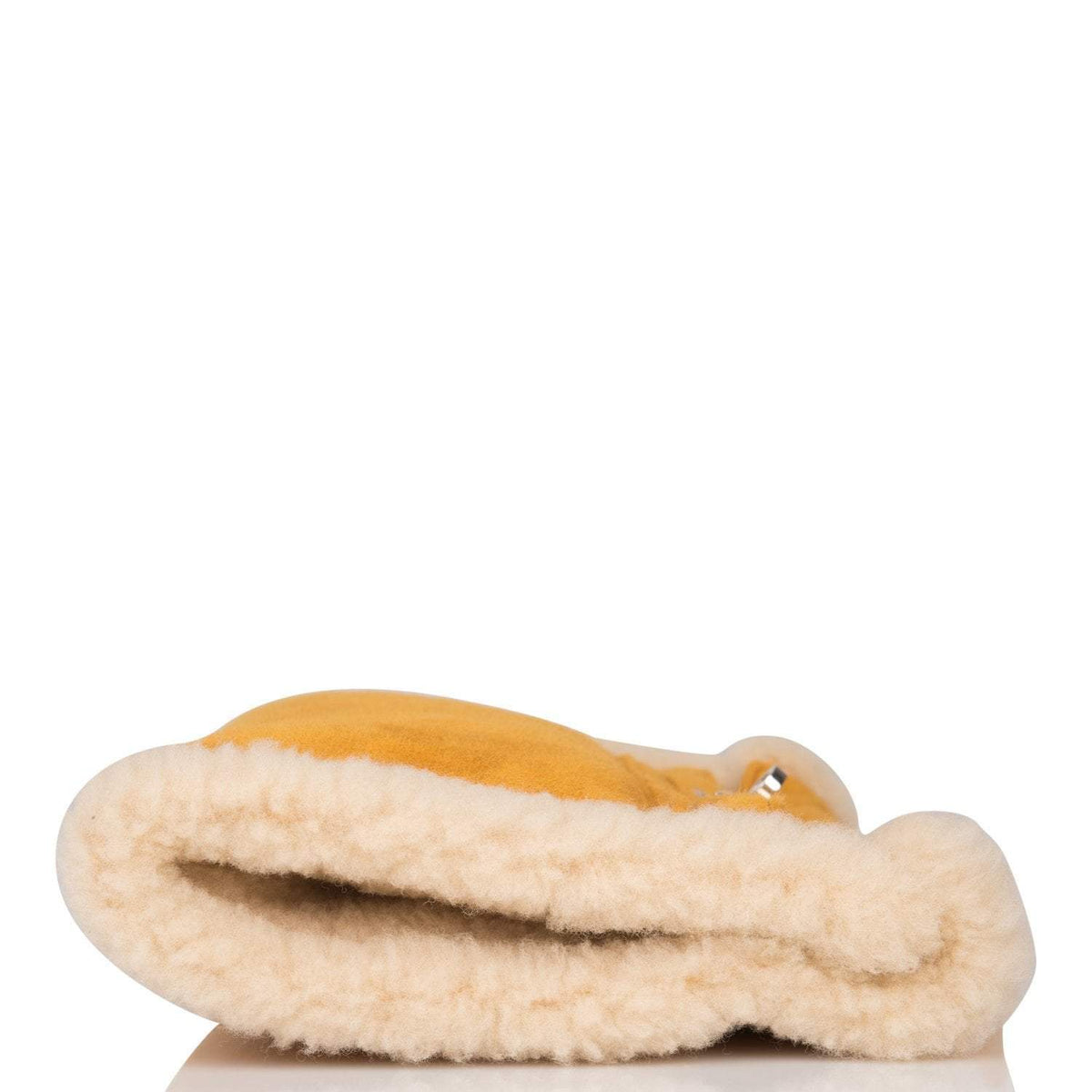 Hermes Sable Doblis and Shearling Teddy Kelly Muff Palladium Hardware - image 5