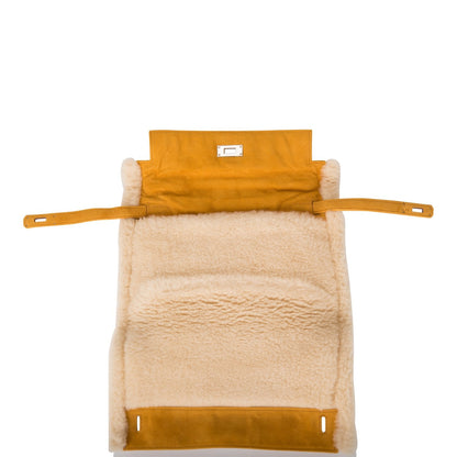 Hermes Sable Doblis and Shearling Teddy Kelly Muff Palladium Hardware - image 8