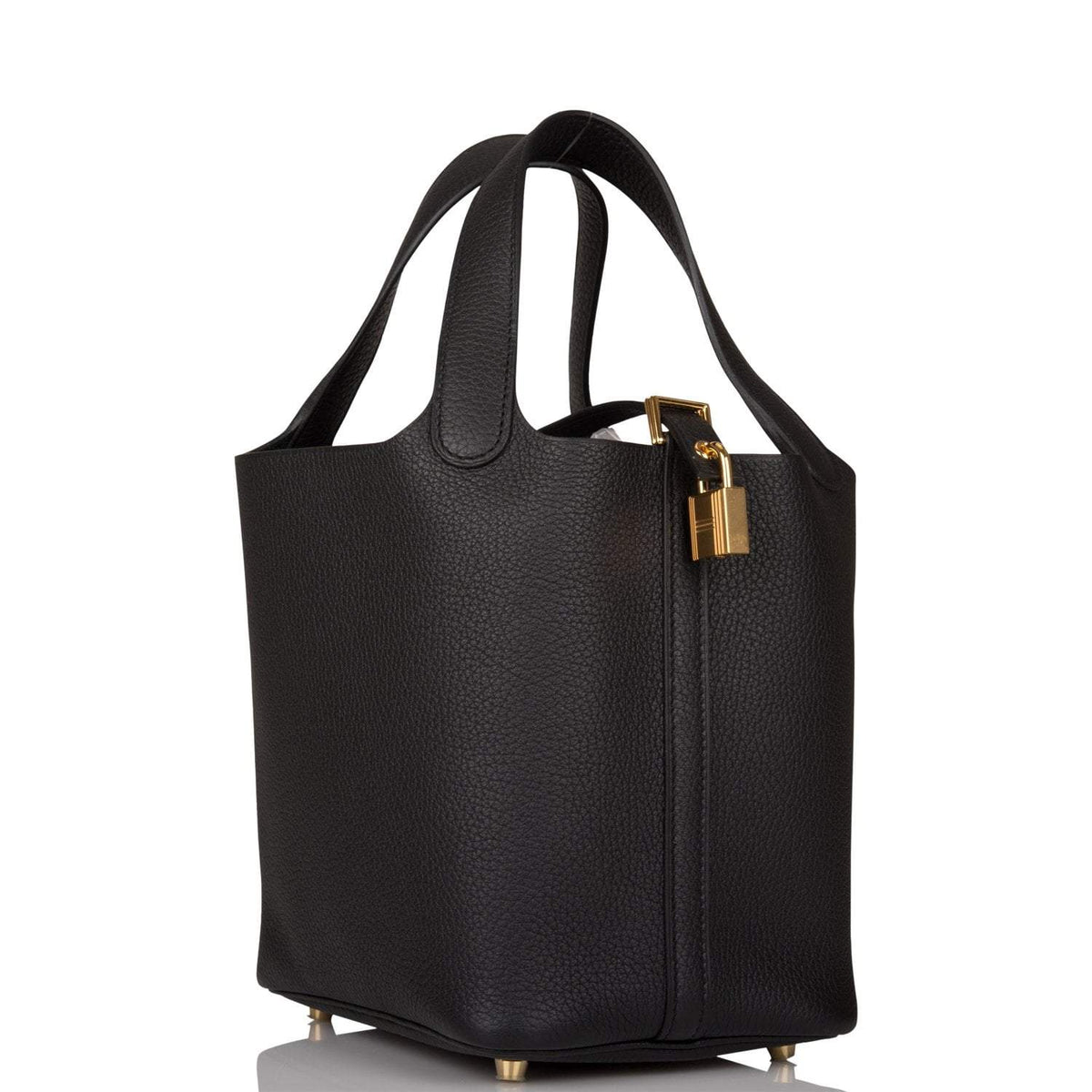 Hermes Black Clemence Picotin Lock 18cm Gold Hardware - image 2