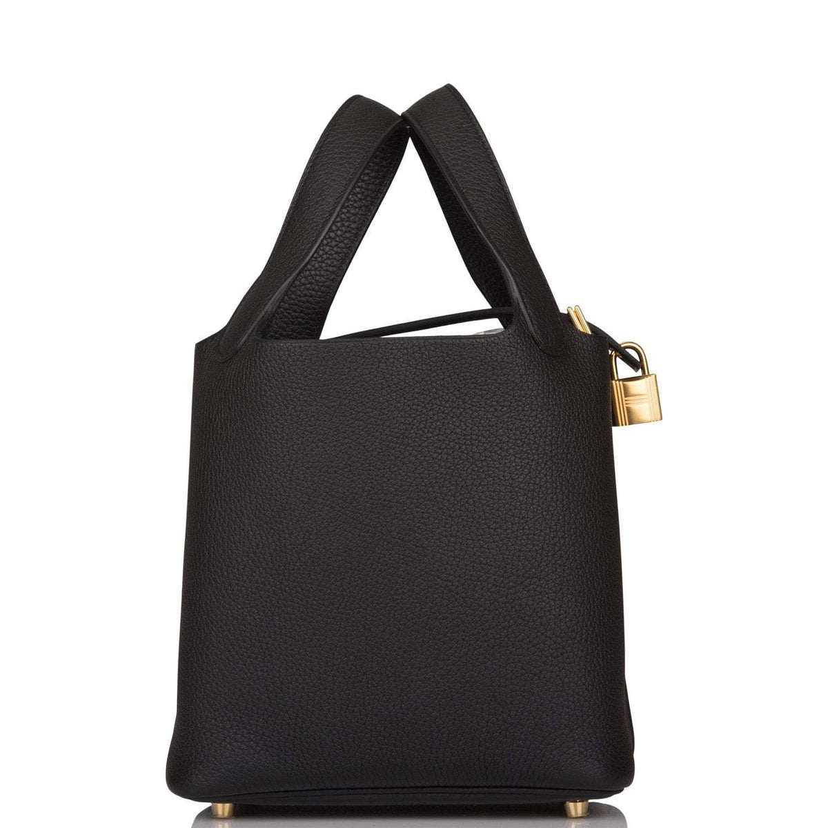 Hermes Black Clemence Picotin Lock 18cm Gold Hardware - image 3