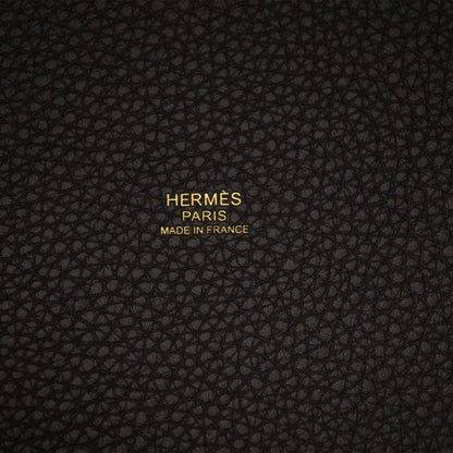Hermes Black Clemence Picotin Lock 18cm Gold Hardware - image 8