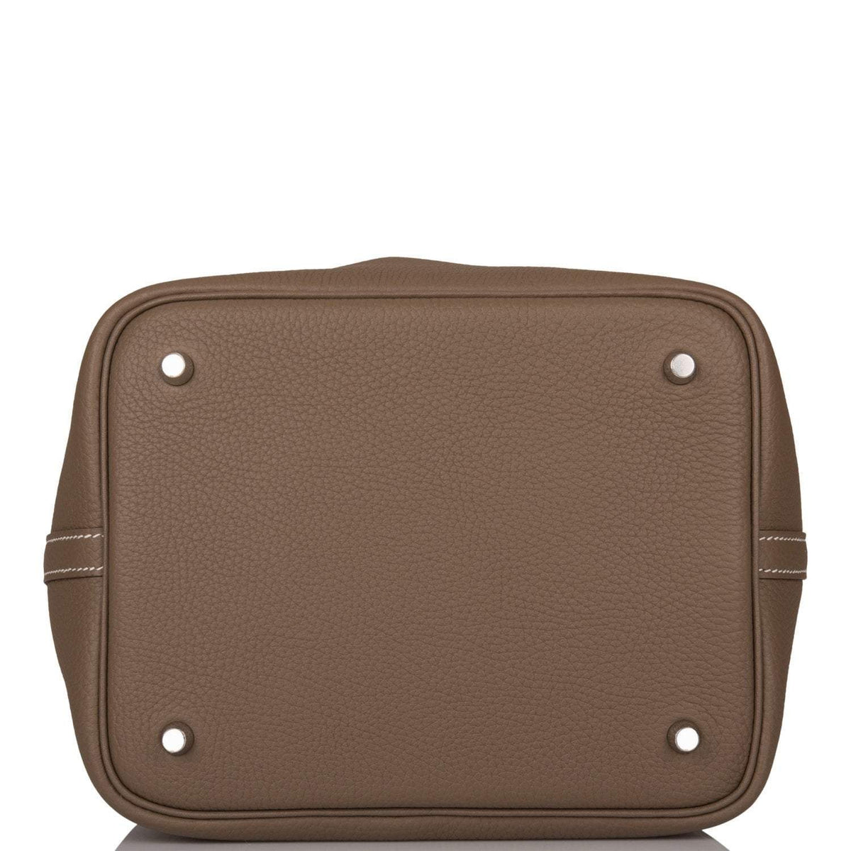 Hermès Etoupe Clemence Picotin Lock 22cm Palladium Hardware - photo 6