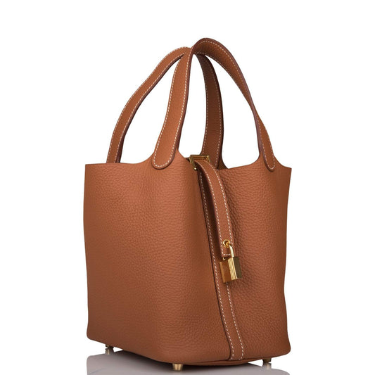 Hermes Gold Clemence Picotin Lock 18cm Gold Hardware - image 2