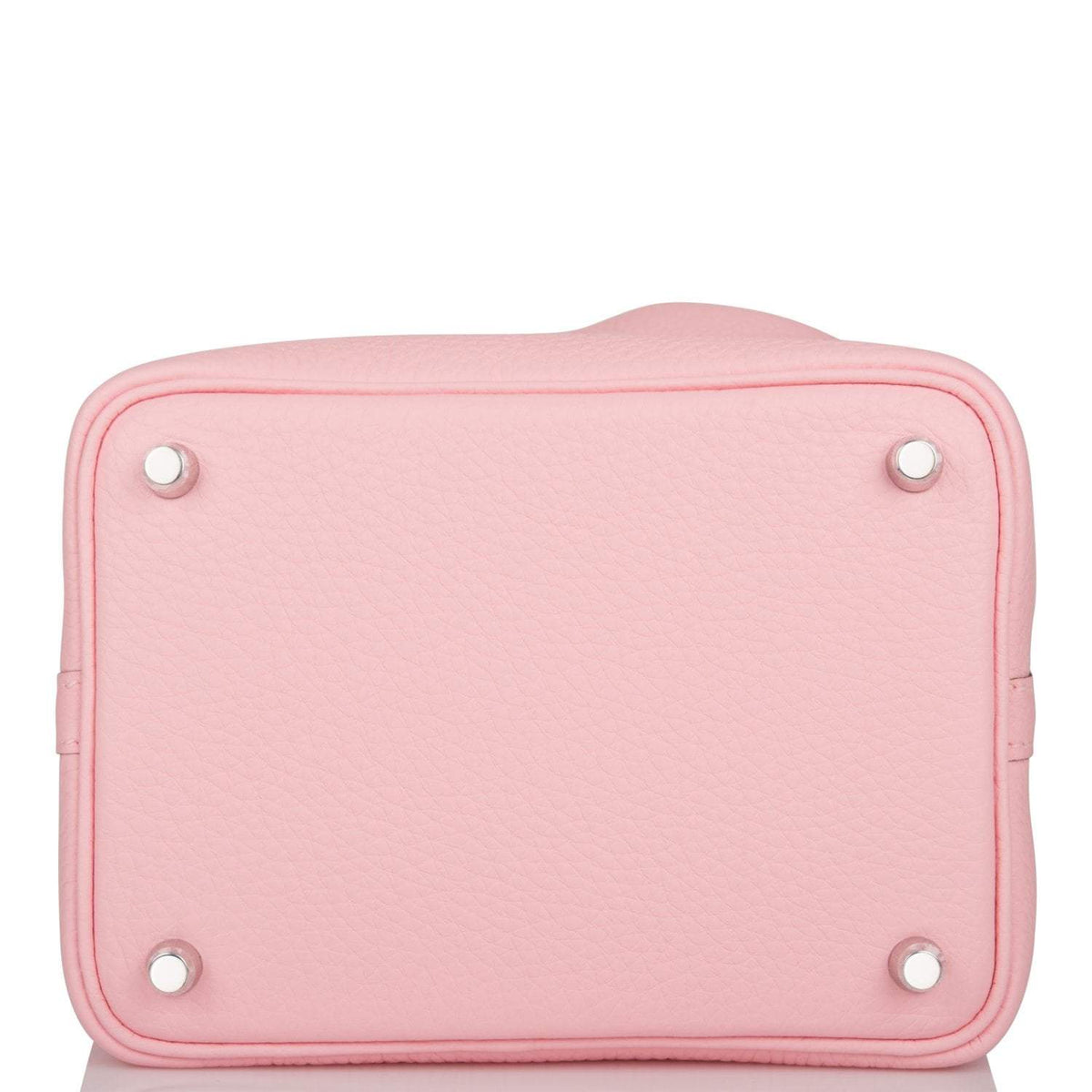 Hermes Rose Sakura Clemence Picotin Lock 18cm Palladium Hardware - image 6