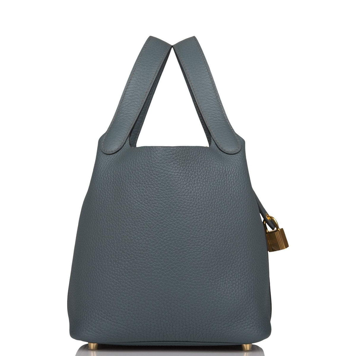 Hermès Bleu Orage Clemence Picotin Lock 18cm Gold Hardware - photo 3