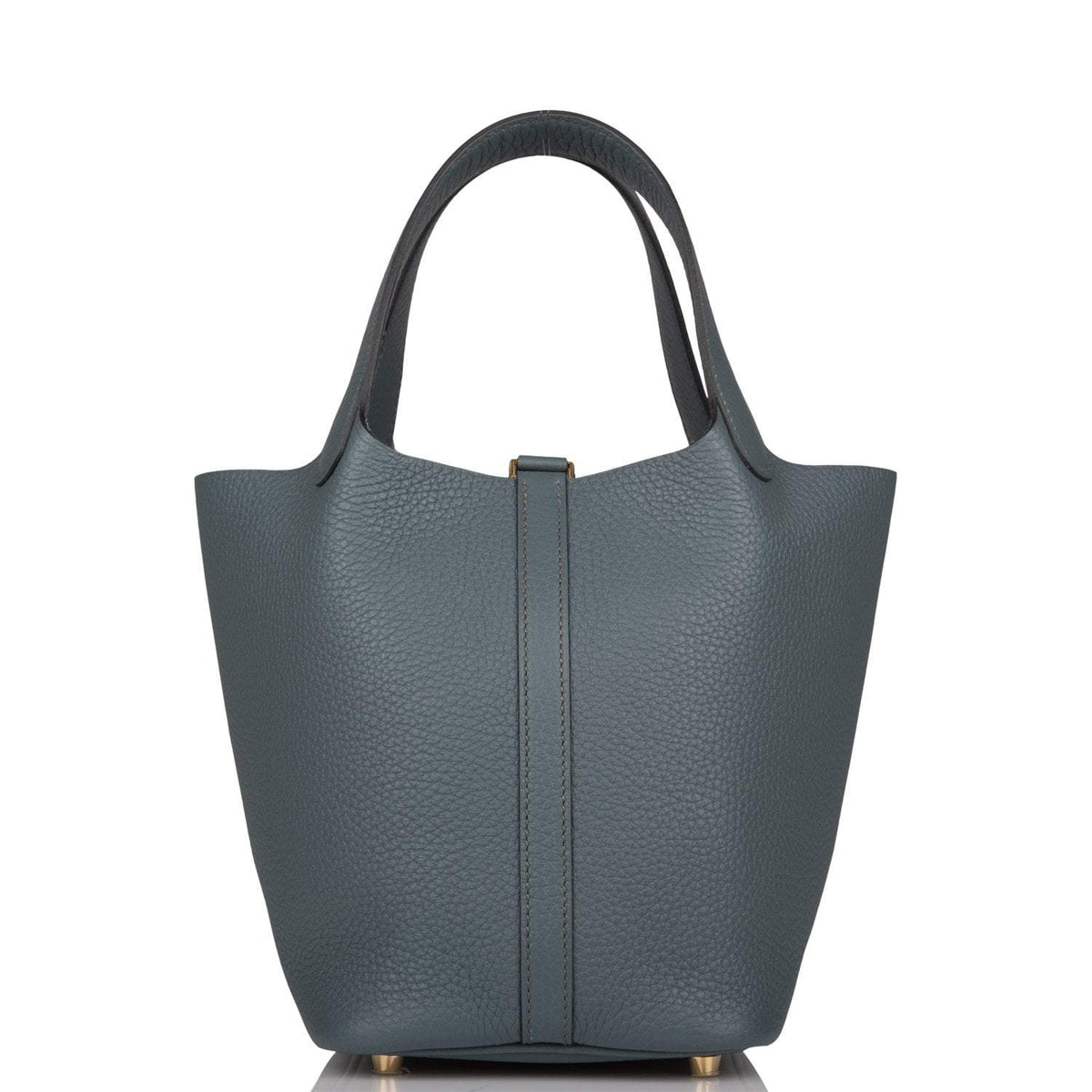 Hermès Bleu Orage Clemence Picotin Lock 18cm Gold Hardware - photo 4