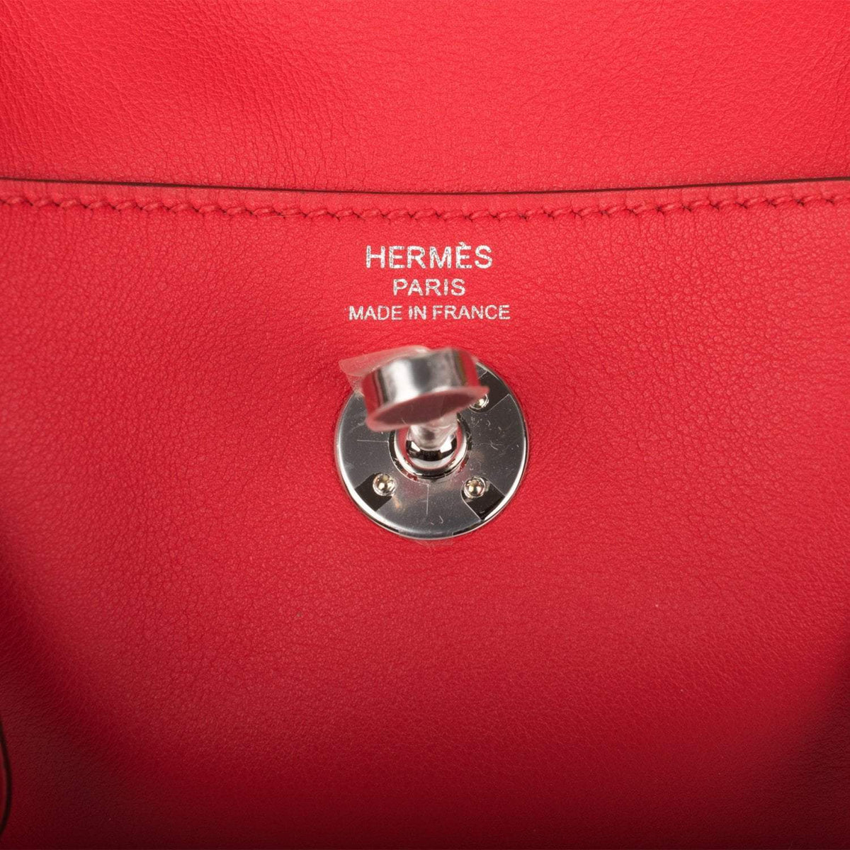 Hermès Rouge de Coeur Swift Mini Lindy Palladium Hardware - photo 6
