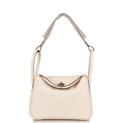 Hermes Lindy 26cm Nata Verso Swift Palladium Hardware - image 1