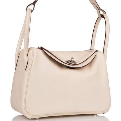 Hermes Lindy 26cm Nata Verso Swift Palladium Hardware - image 2