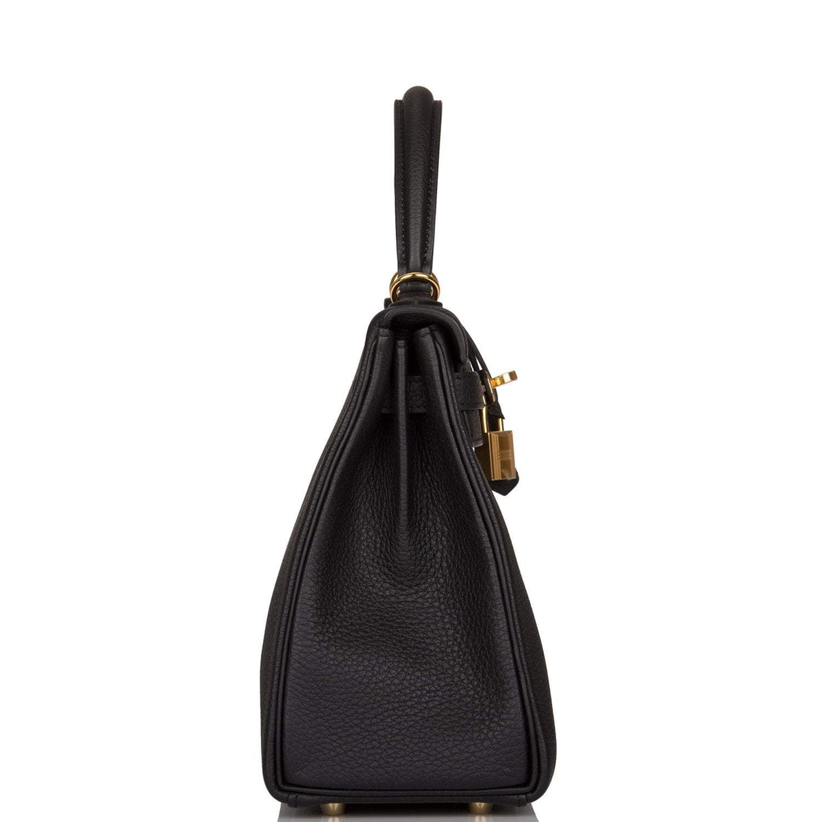 Hermès Kelly Retourne 25 Black Togo Gold Hardware - photo 3