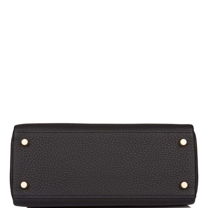 Hermès Kelly Retourne 25 Black Togo Gold Hardware - photo 6