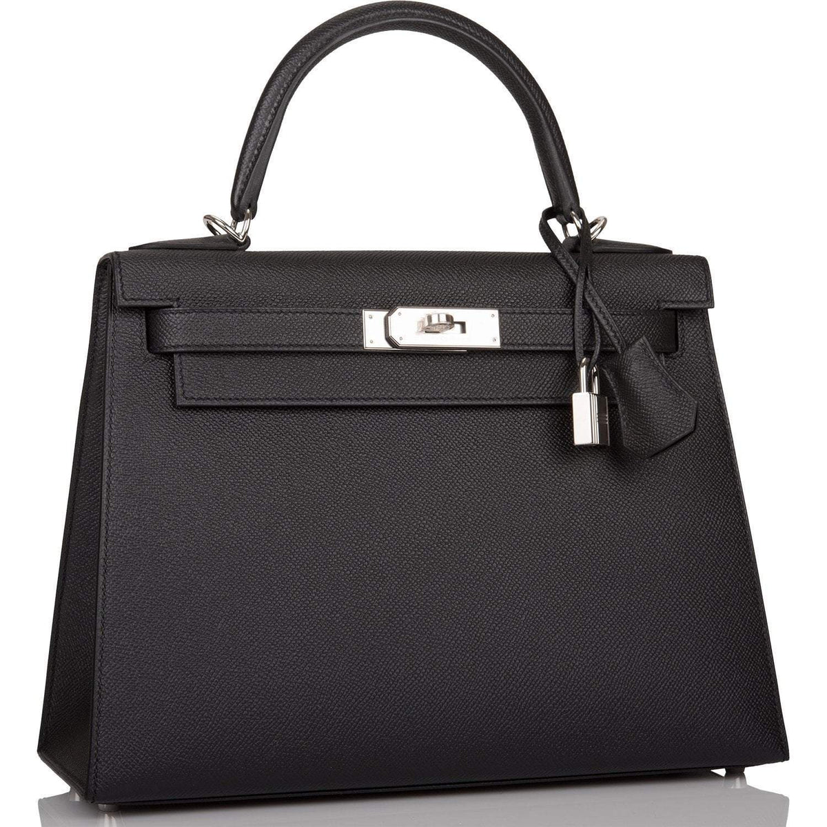Hermes Black Epsom Sellier Kelly 28cm Palladium Hardware - image 2