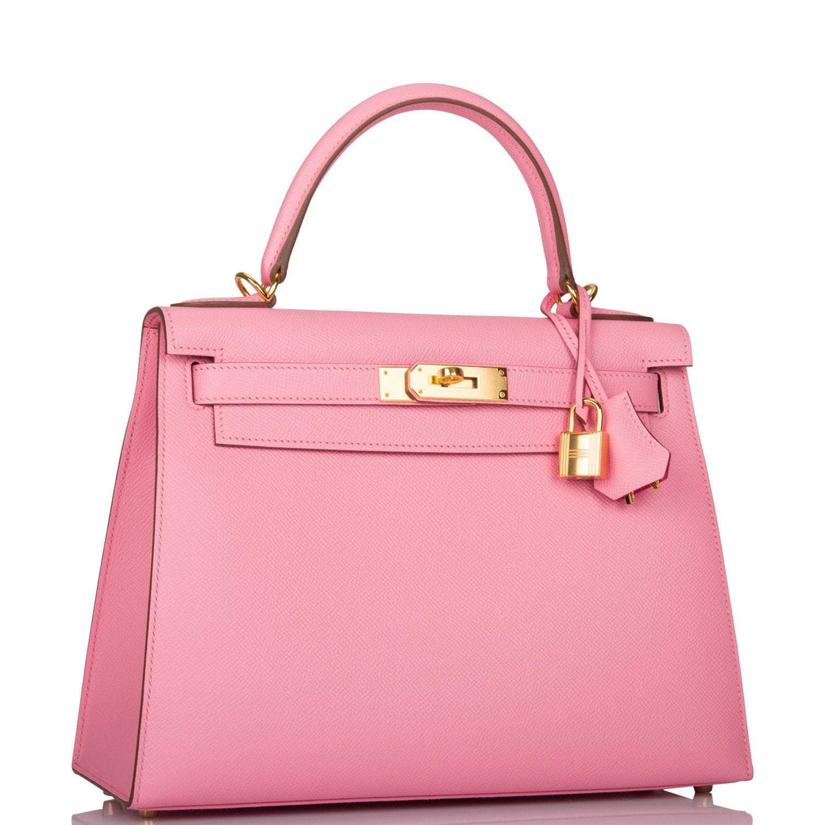 Hermès Horseshoe Stamp (HSS) Rose Confetti Verso Epsom Sellier Kelly 28cm Gold Hardware - photo 2