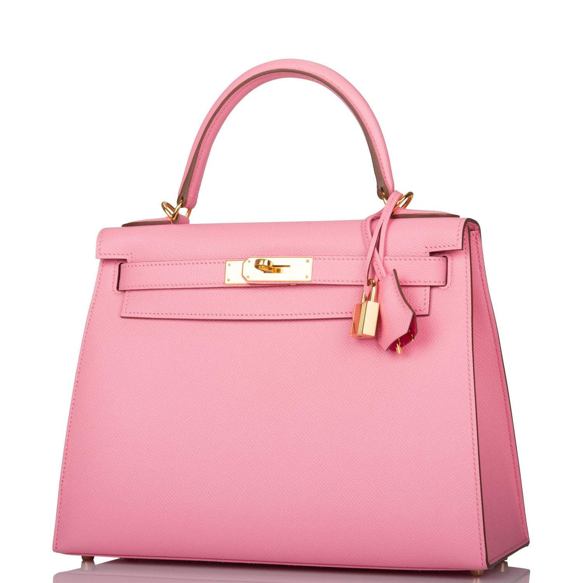 Hermès Horseshoe Stamp (HSS) Rose Confetti Verso Epsom Sellier Kelly 28cm Gold Hardware - photo 5