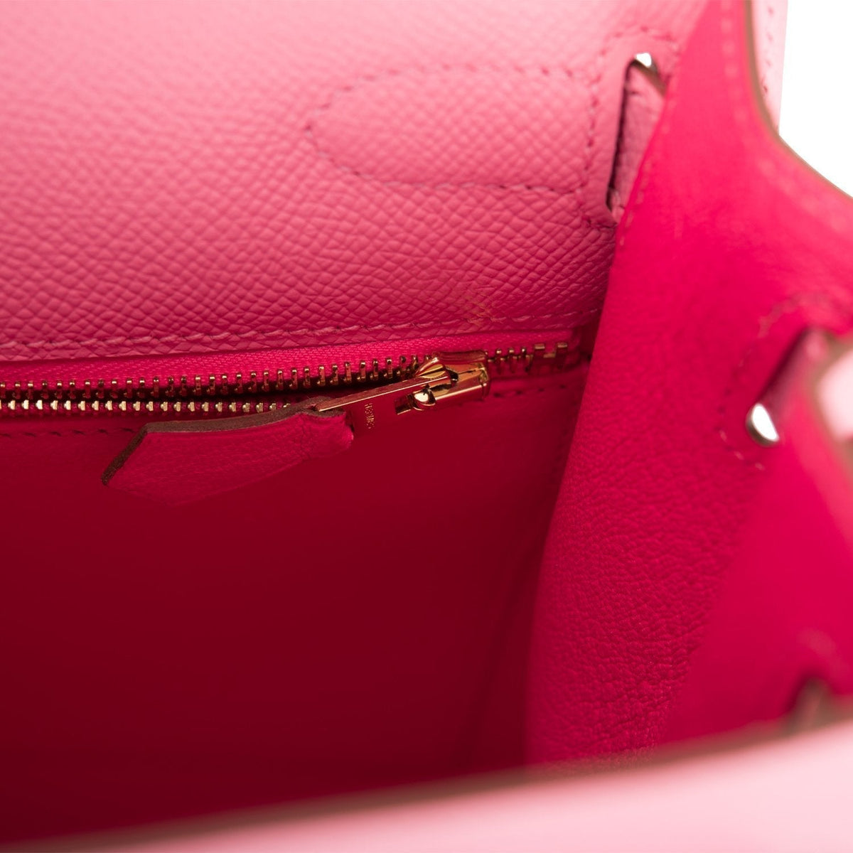 Hermès Horseshoe Stamp (HSS) Rose Confetti Verso Epsom Sellier Kelly 28cm Gold Hardware - photo 9