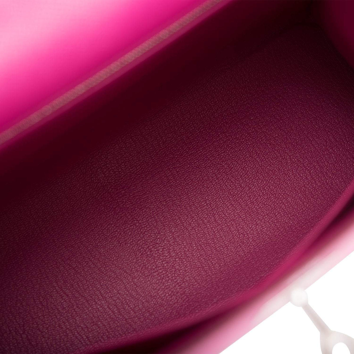 Hermes Kelly 28cm Bi-Color Rose Pourpre and Rose Jaipur Epsom Sellier Brushed Palladium Hardware - image 8