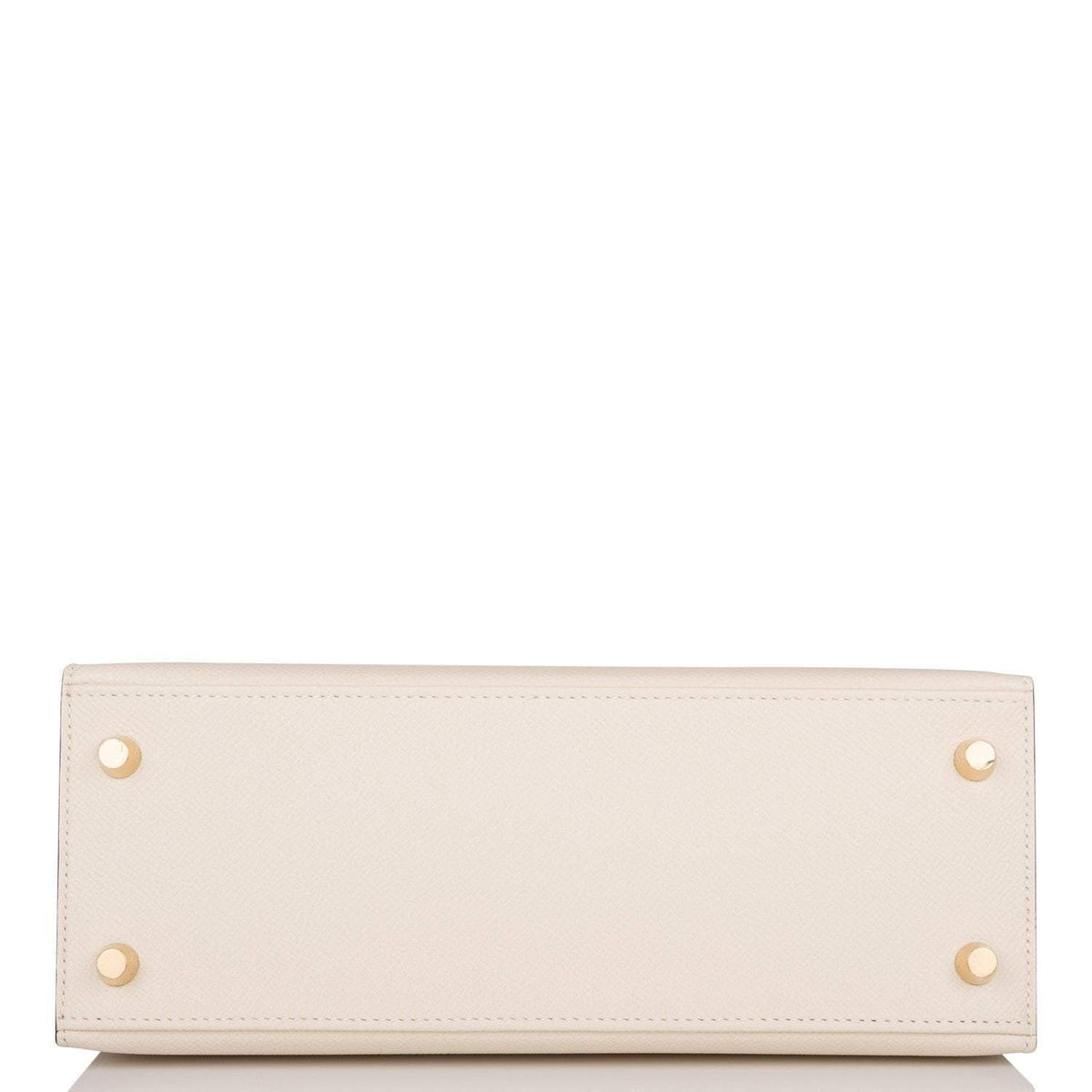 Hermes Kelly 25cm Bi-Color Craie and Etoupe Epsom Sellier Brushed Gold Hardware - image 6