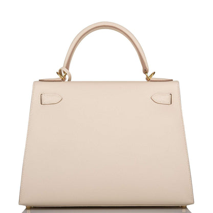 Hermes Craie Epsom Sellier Kelly 28cm Gold Hardware - image 3