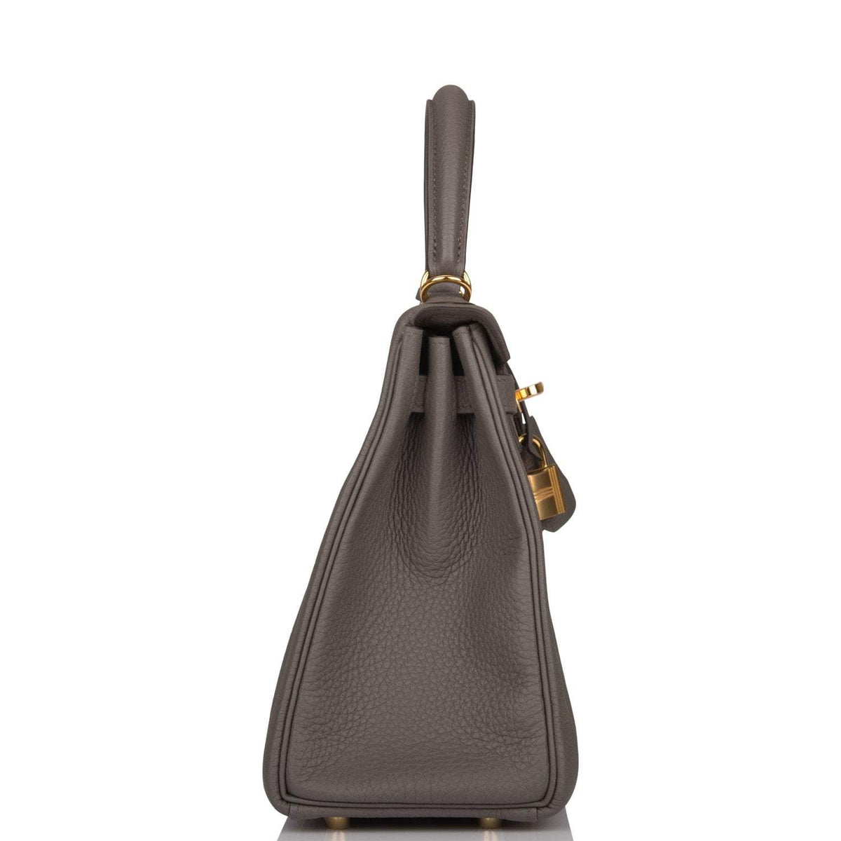 Hermès Etain Togo Retourne Kelly 25cm Gold Hardware - photo 3