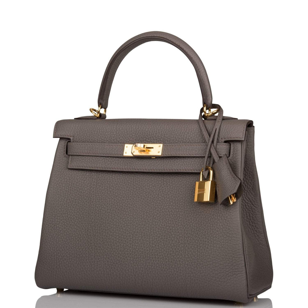 Hermès Etain Togo Retourne Kelly 25cm Gold Hardware - photo 5