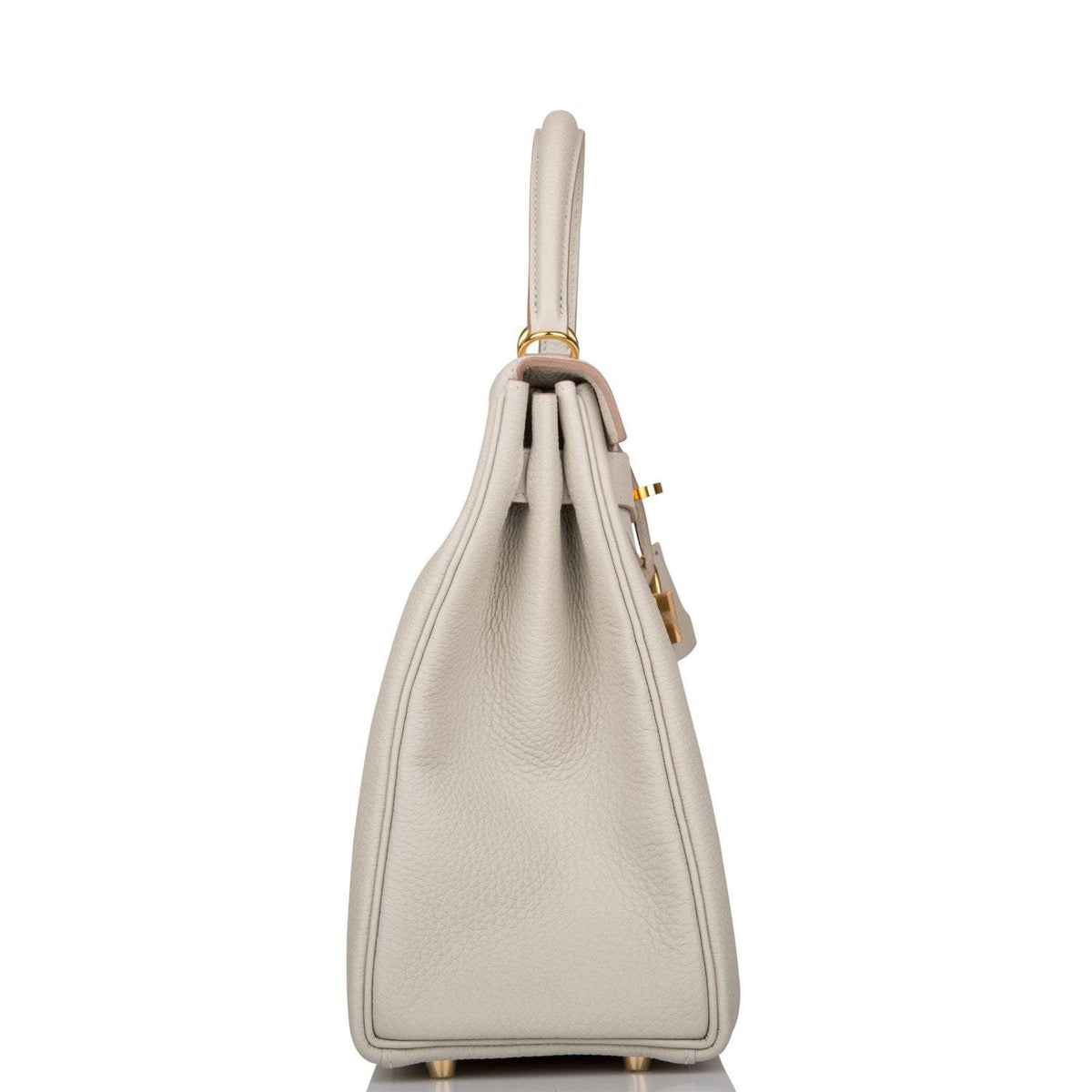 Hermès Kelly Retourne 32 Gris Perle Togo Gold Hardware - photo 3