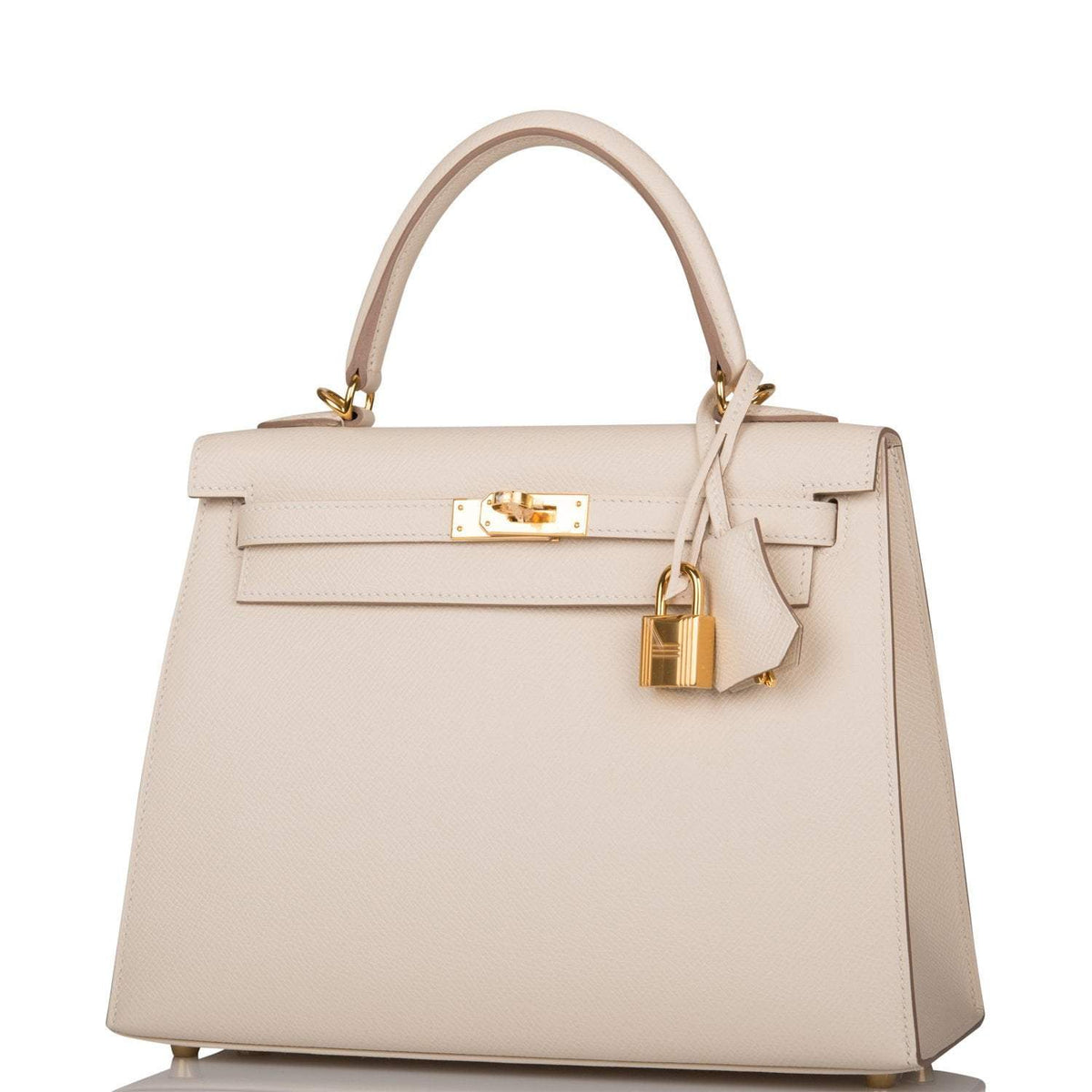 Hermès Kelly Sellier 25cm Craie Epsom Gold Hardware - photo 5