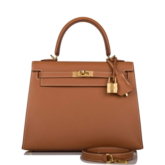 Hermès Kelly Sellier 25 Gold Epsom Gold Hardware - photo 1
