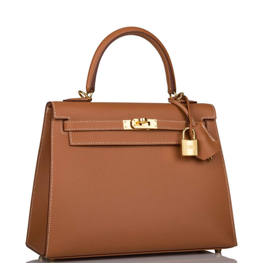 Hermès Kelly Sellier 25 Gold Epsom Gold Hardware - photo 2