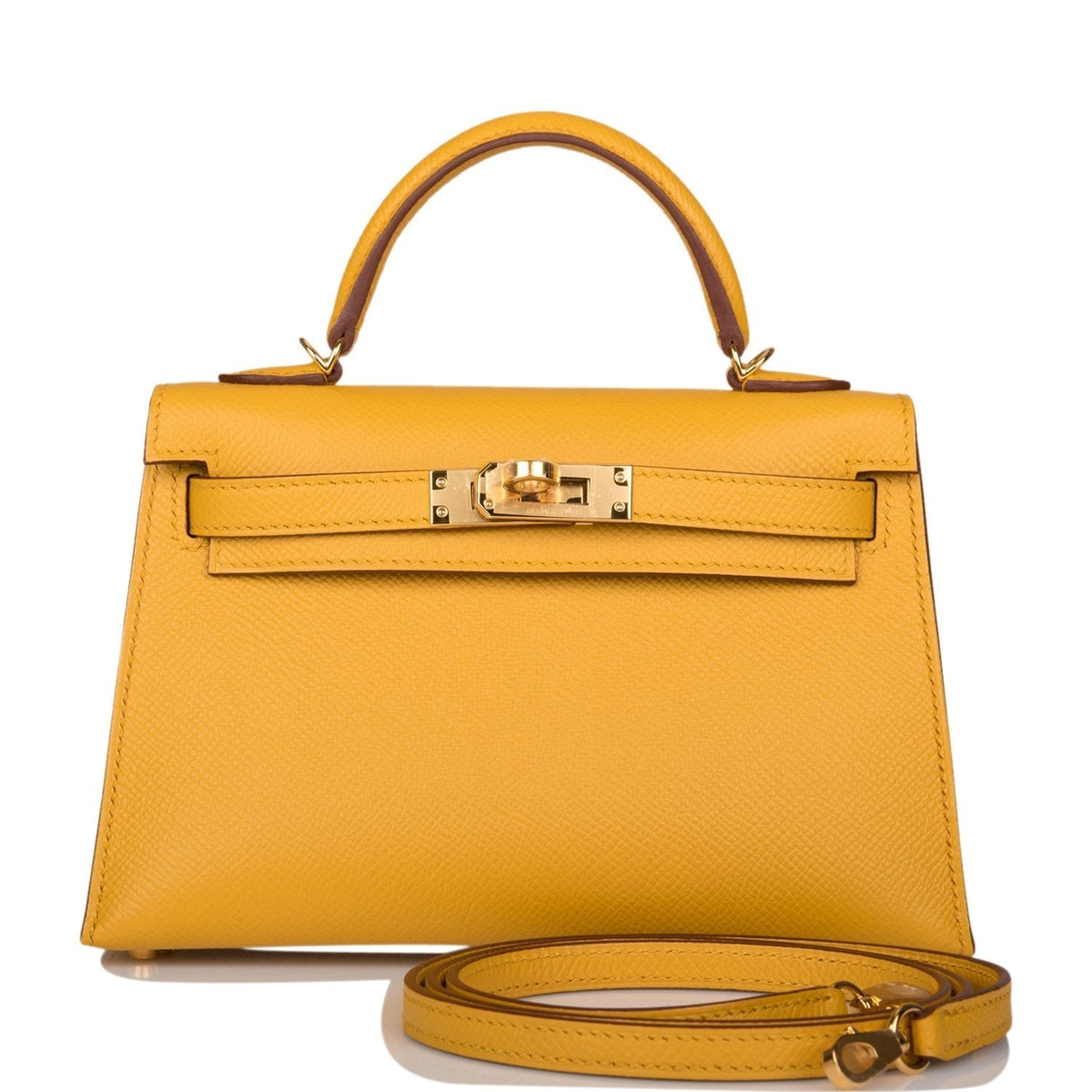 Hermes Kelly Sellier 20 Jaune Ambre Epsom Gold Hardware - image 1
