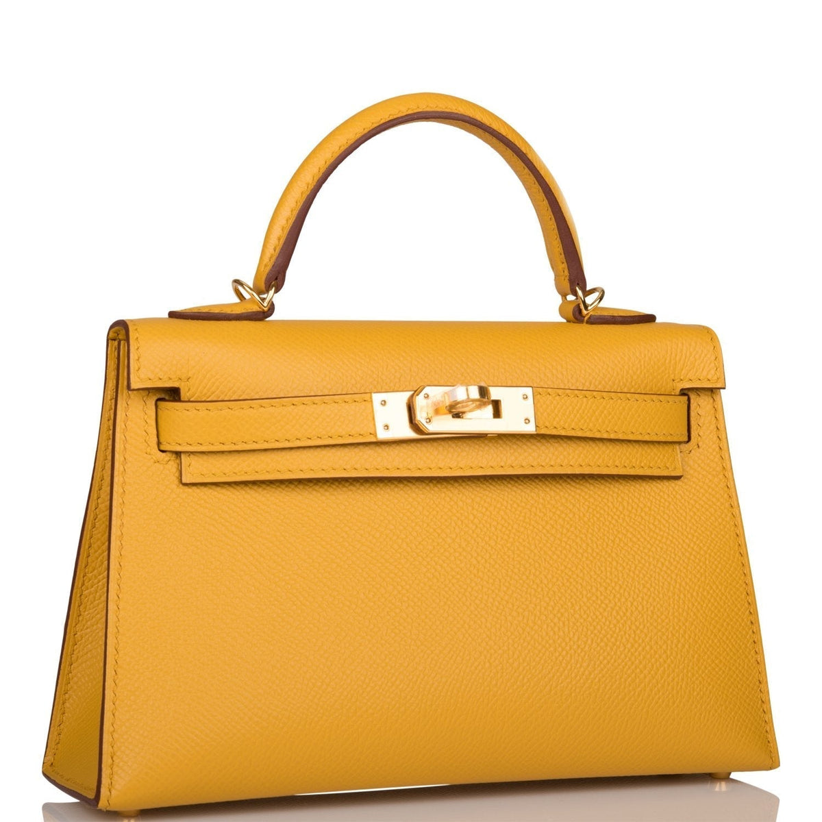 Hermes Kelly Sellier 20 Jaune Ambre Epsom Gold Hardware - image 2