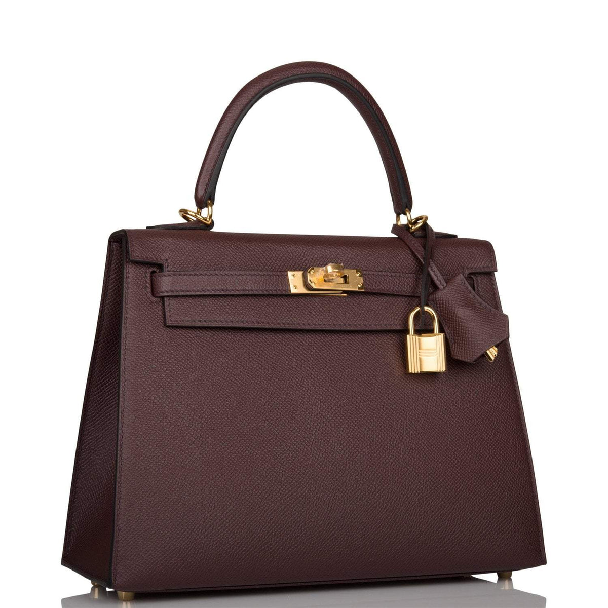 Hermes Kelly Sellier 25 Rouge Sellier Epsom Gold Hardware - image 2