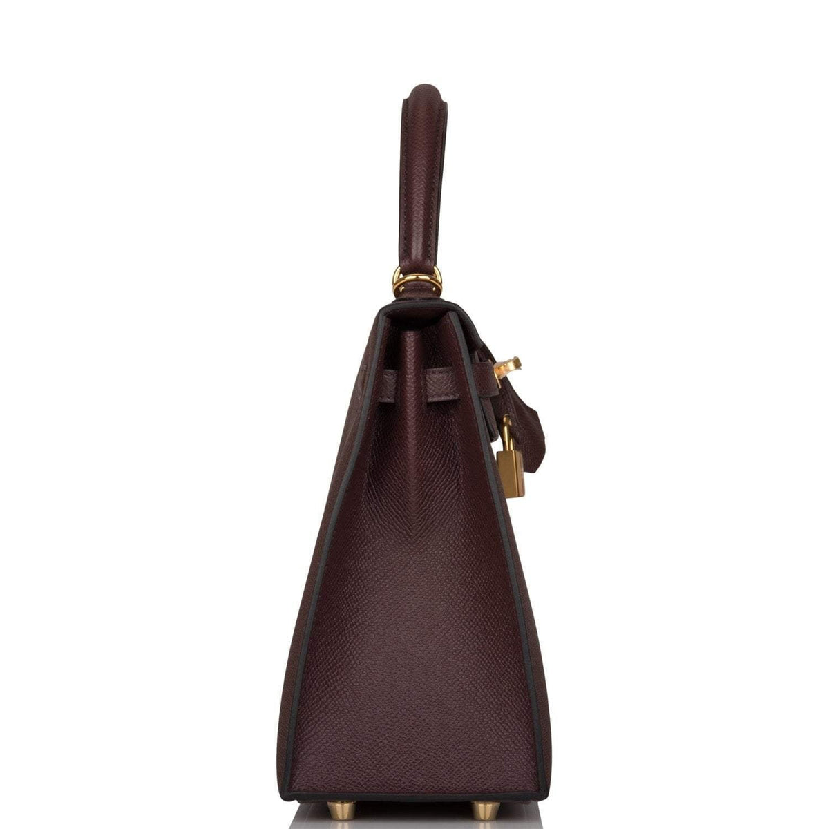 Hermes Kelly Sellier 25 Rouge Sellier Epsom Gold Hardware - image 3