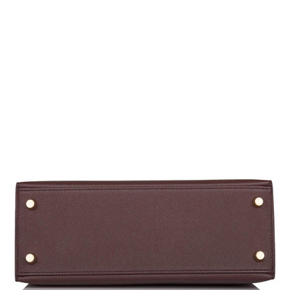 Hermes Kelly Sellier 25 Rouge Sellier Epsom Gold Hardware - image 6
