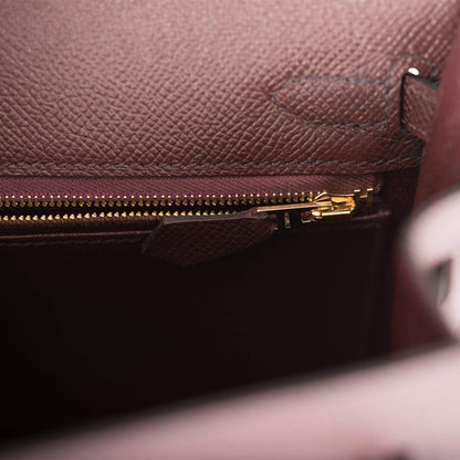 Hermes Kelly Sellier 25 Rouge Sellier Epsom Gold Hardware - image 9