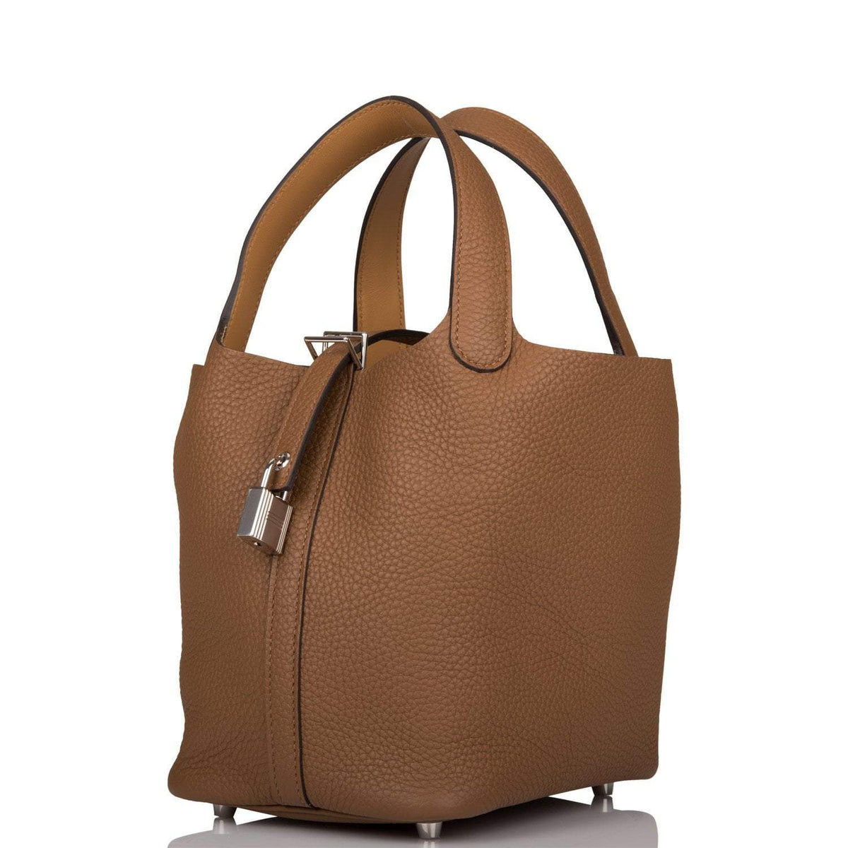 Hermès Picotin Lock 18 Alezan and Biscuit Clemence Palladium Hardware - photo 5