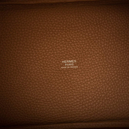 Hermès Picotin Lock 18 Alezan and Biscuit Clemence Palladium Hardware - photo 8
